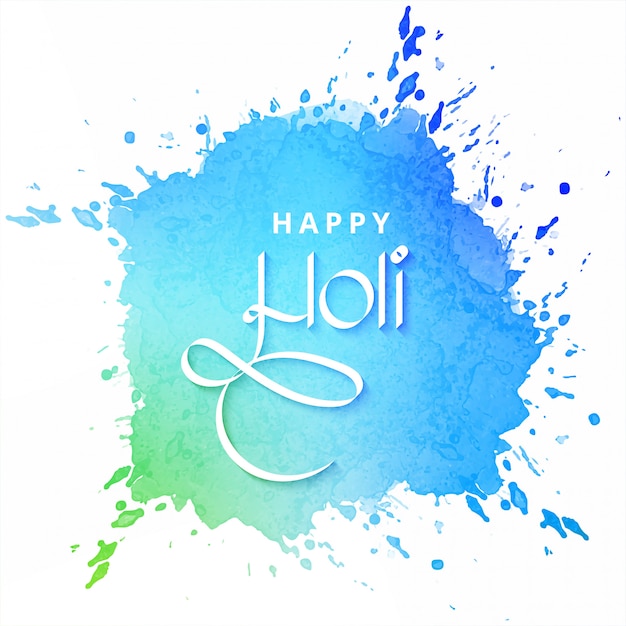 Happy holi festival card