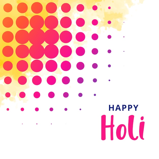 happy holi greeting design background