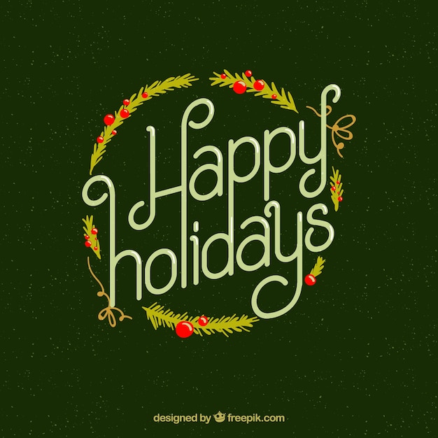 Free vector happy holidays