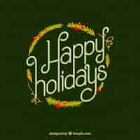 Free vector happy holidays