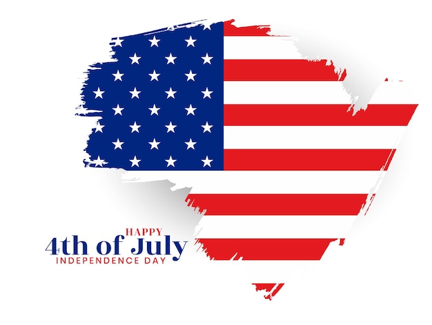 Free vector happy independence day 4th of july american background