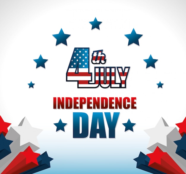 ハッピー独立記念日、アメリカ合衆国の7月4日のお祝い