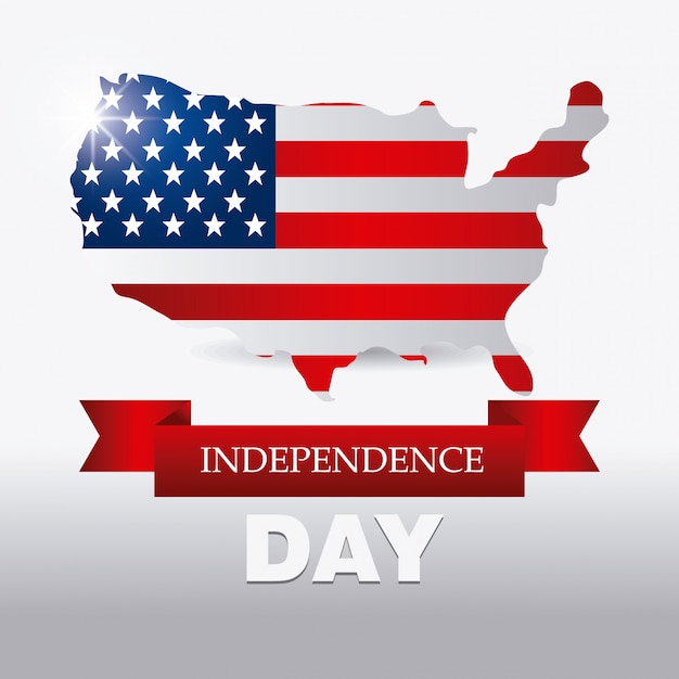 Happy Independence Day 4th July USA design