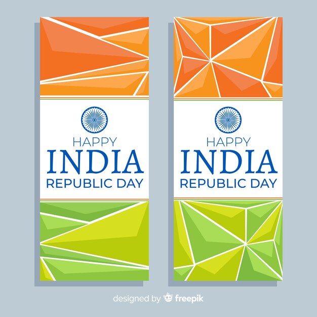 Счастливые баннеры Дня независимости Индии