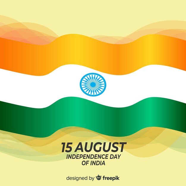 幸せなインドの独立記念日の背景