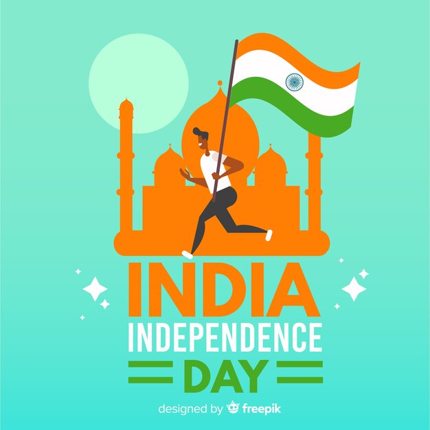 Счастливый день независимости Индии фон