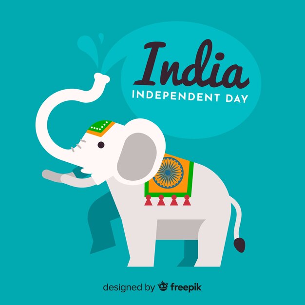 행복 한 인도 독립 기념일 배경입니다.