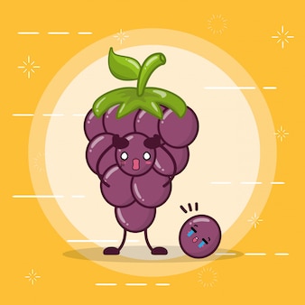 Happy kawaii berry emojis