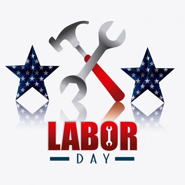 Happy labor day design.