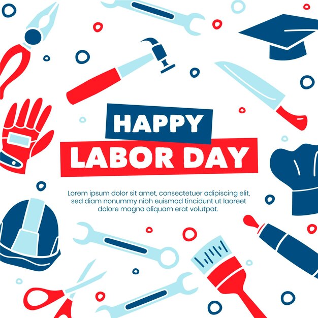 Happy labor day with tools