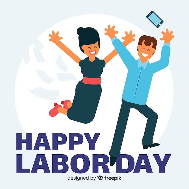Free vector happy labor day