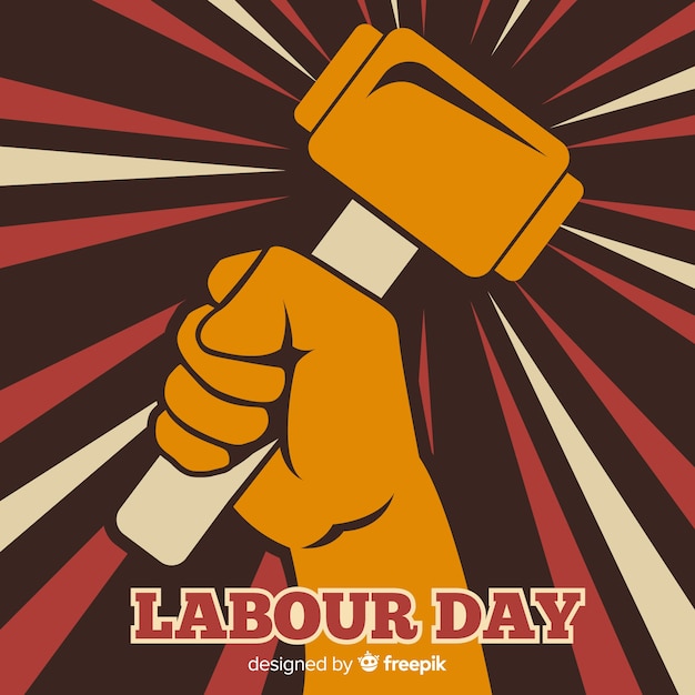 Free vector happy labour day background