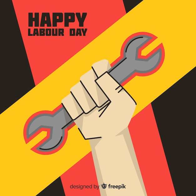 Free vector happy labour day