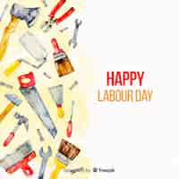 Free vector happy labour day