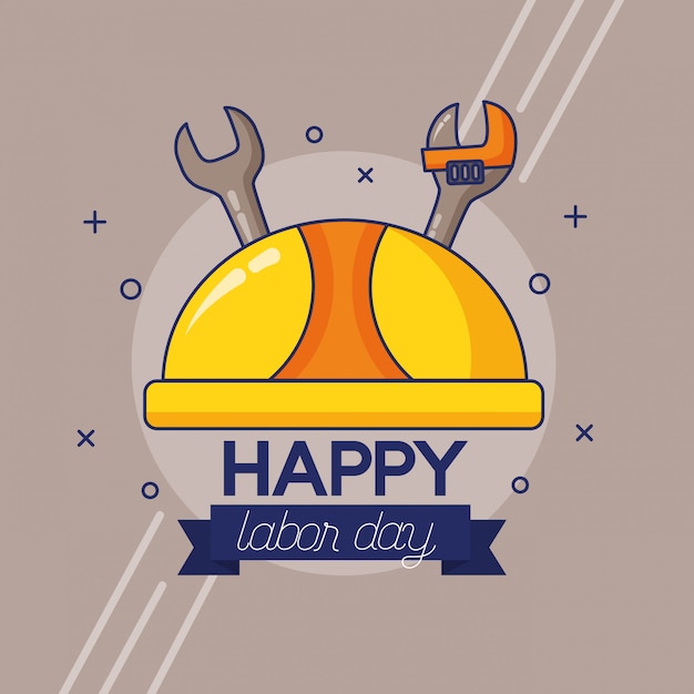 Free vector happy labour day