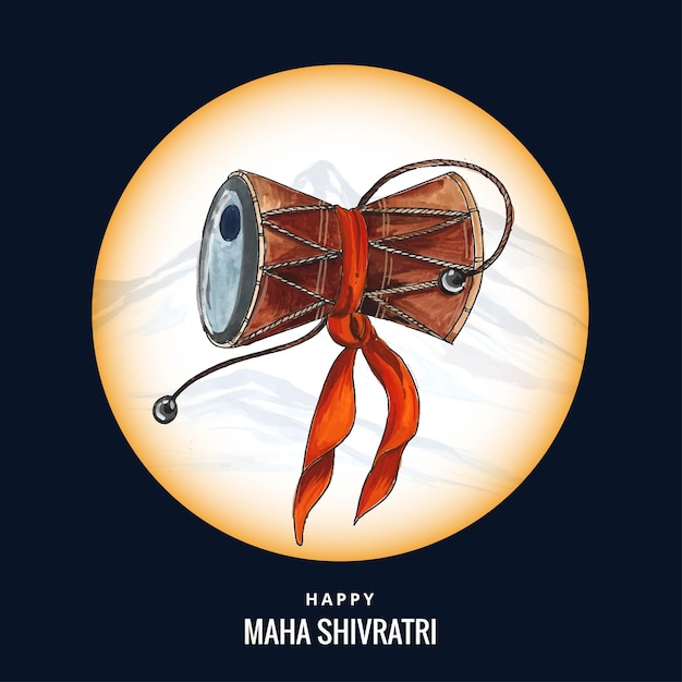 Vettore gratuito fondo felice del festival della carta di maha shivratri