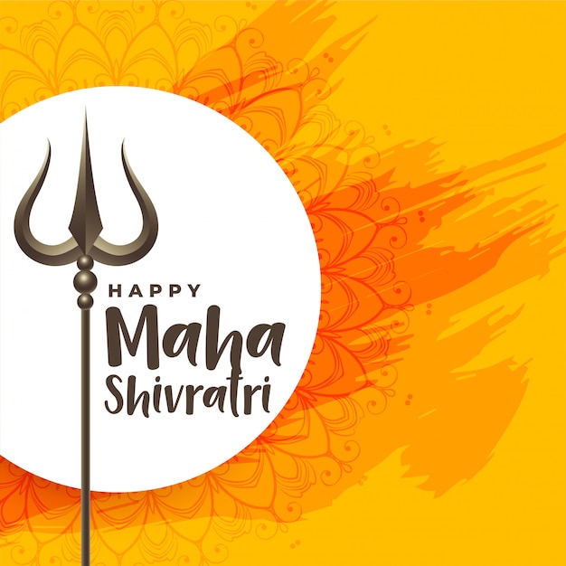 Happy maha shivratri festival background