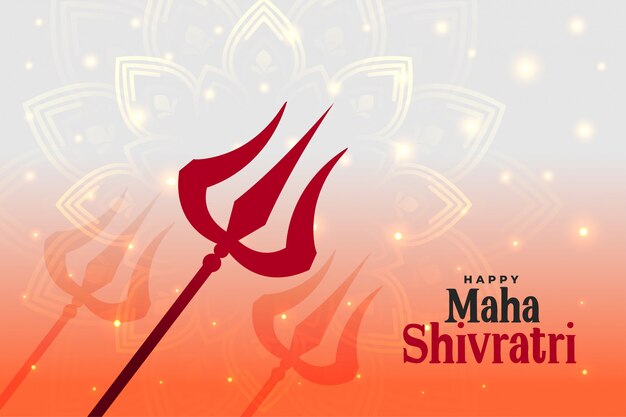 Happy maha shivratri hindu festival background
