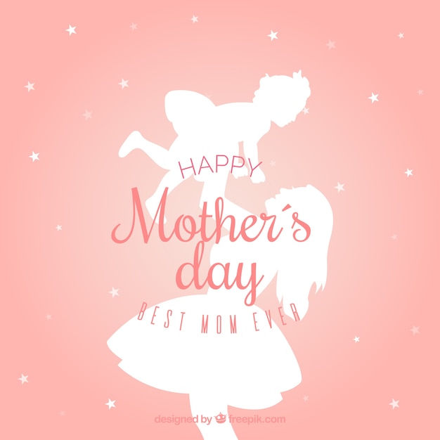 Free vector happy mother's day background in flat design