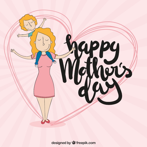 Free vector happy mother's day background