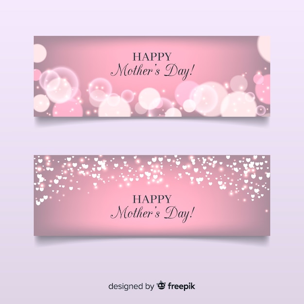 Free vector happy mother's day banner