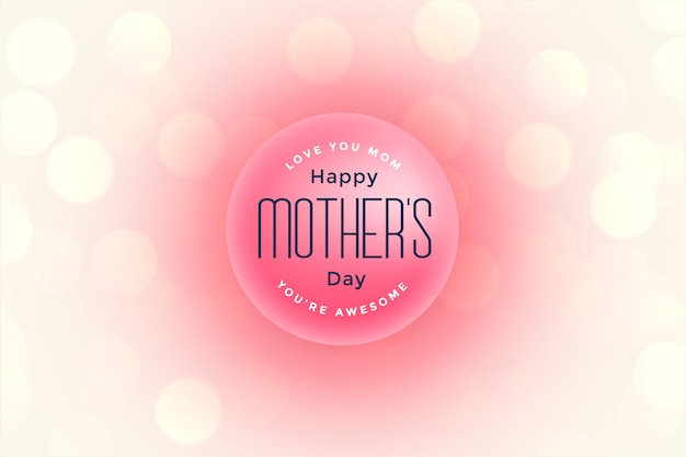 Free vector happy mother's day beautiful greeting