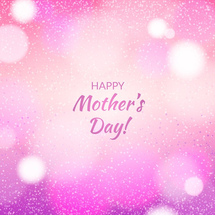 Free Vector happy mother's day blurred design