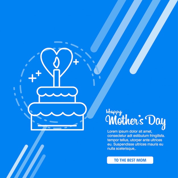 Free vector happy mother's day calligraphy background