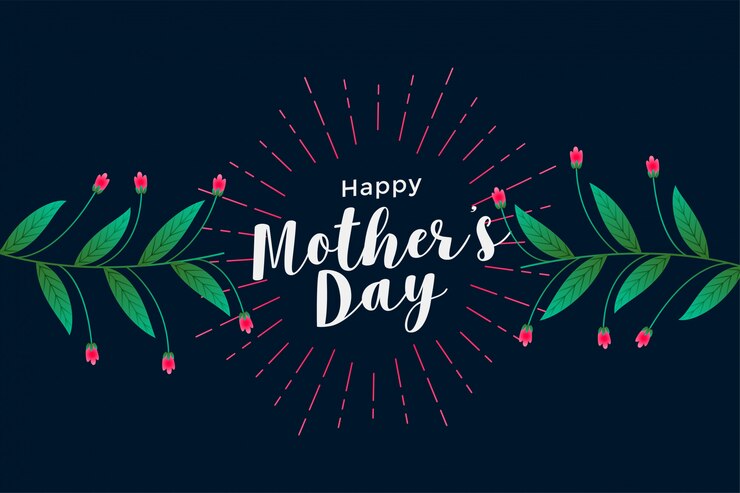 Free Vector happy mother's day floral greeting background