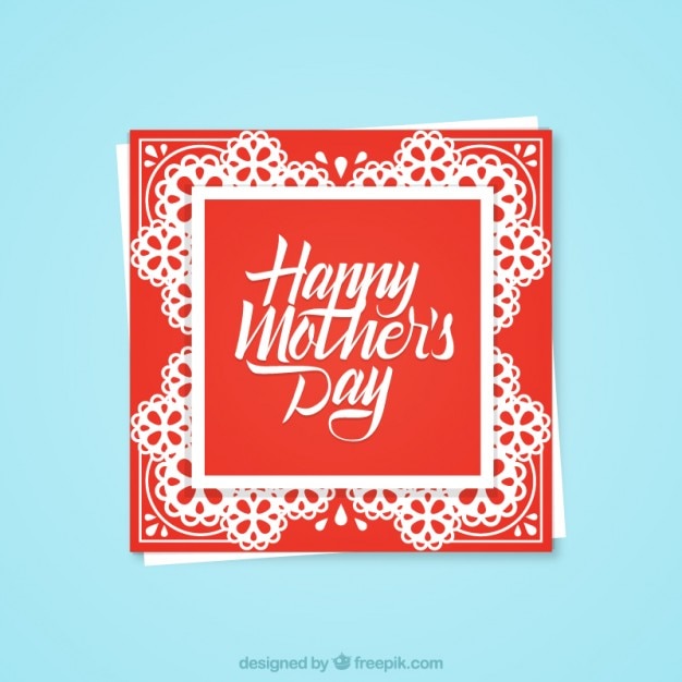 Бесплатное векторное изображение Счастливый матери открытка день