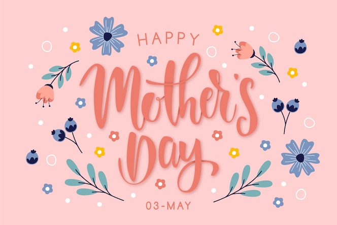 Happy mother’s day in lettering