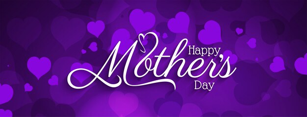 Happy Mother's day stylish banner design