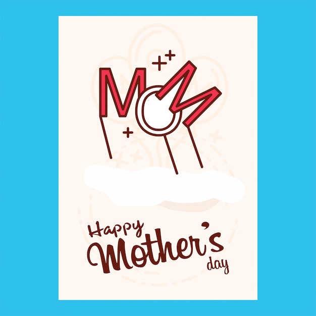 Happy mother's day sweet Vintage background