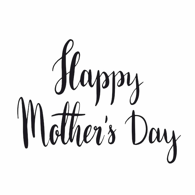 Happy mother s day typography style vector