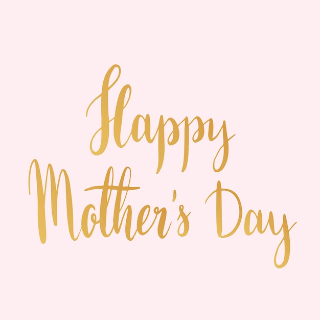 Happy mother s day typography style vector