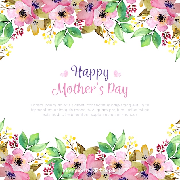 Free vector happy mother's day