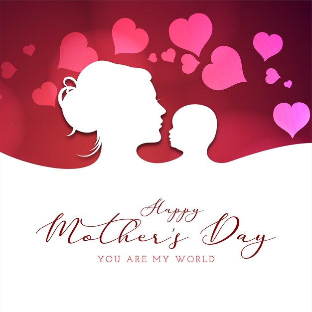 Happy Mothers day adorable lovely background design