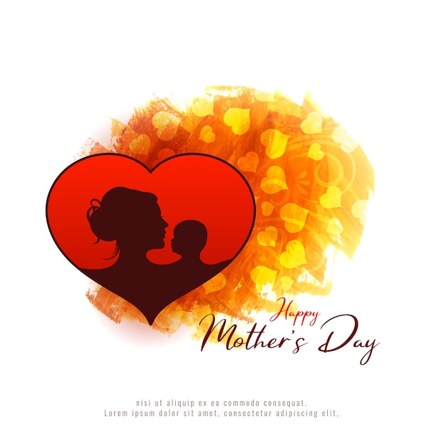 Happy mothers day adorable lovely background design