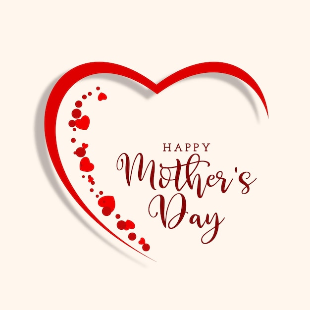 Free vector happy mothers day celebration greeting background design