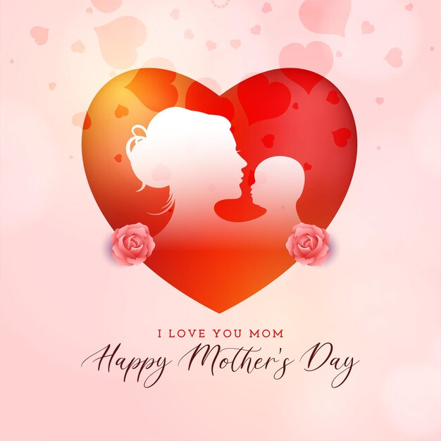 Happy Mothers day celebration greeting background design