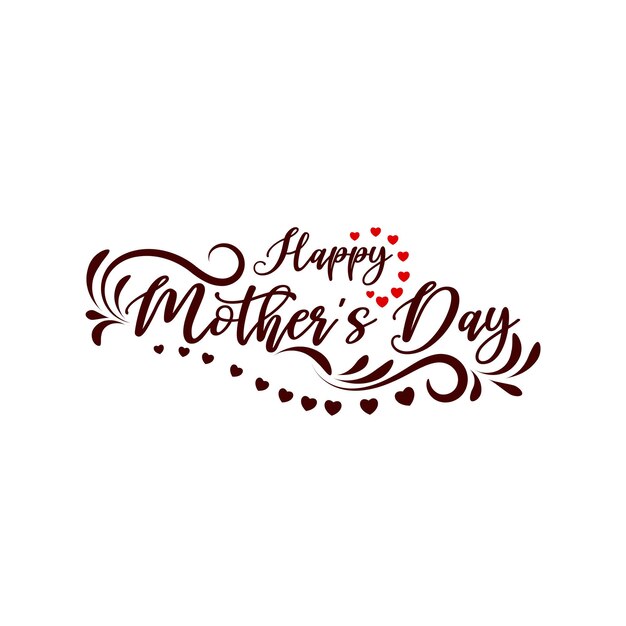 Happy Mothers day greeting beautiful text design background