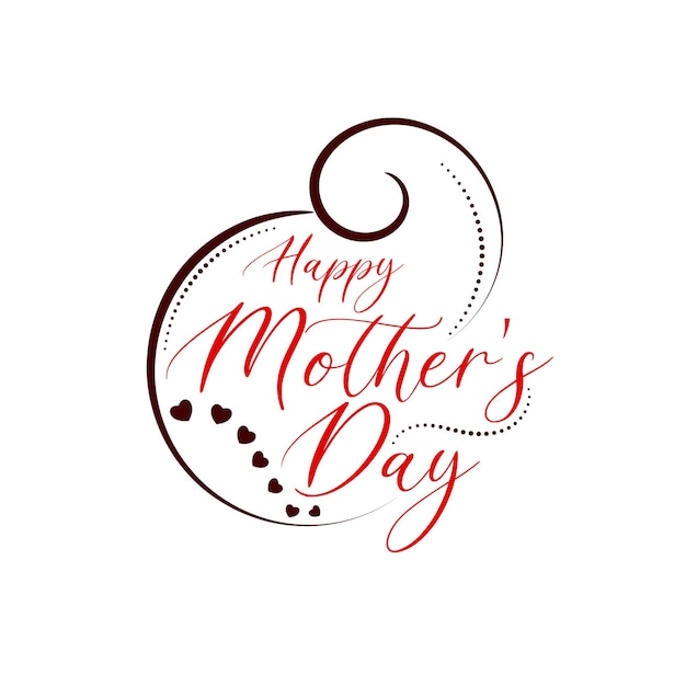 Happy Mothers day greeting beautiful text design background