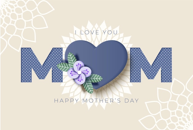 Free vector happy mothers day greeting card