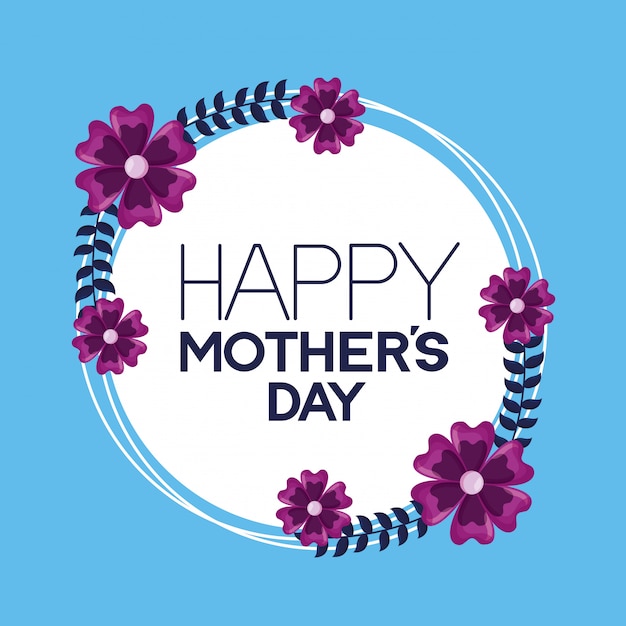 Happy mothers day greeting card