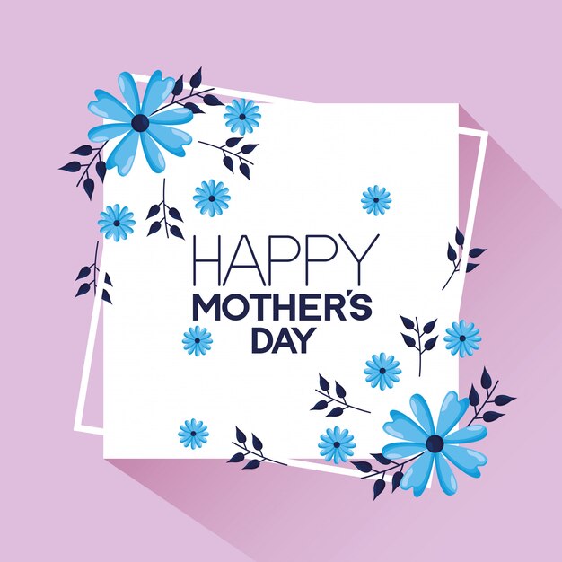 Happy mothers day greeting card