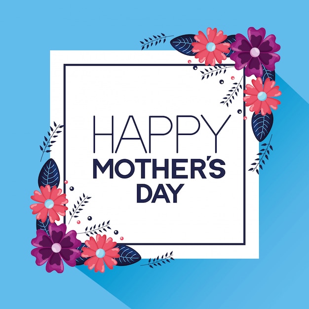 Happy mothers day greeting card