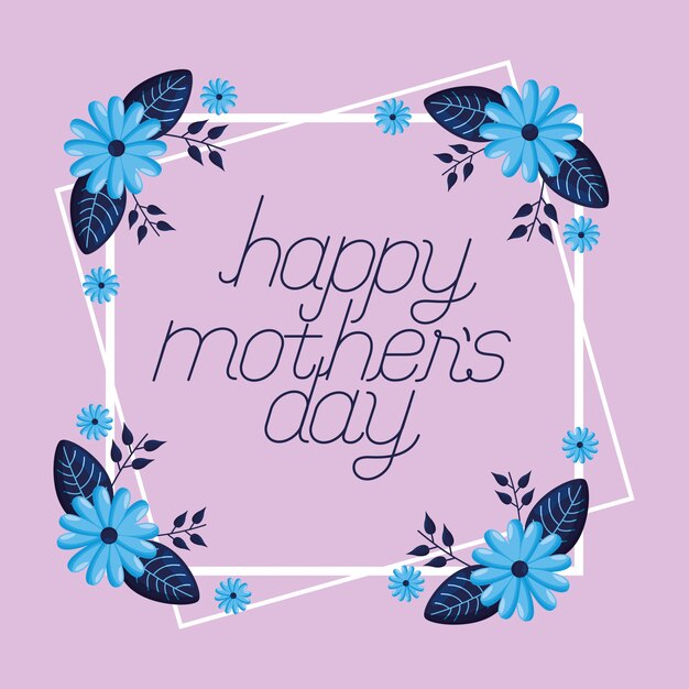 Free vector happy mothers day greeting card