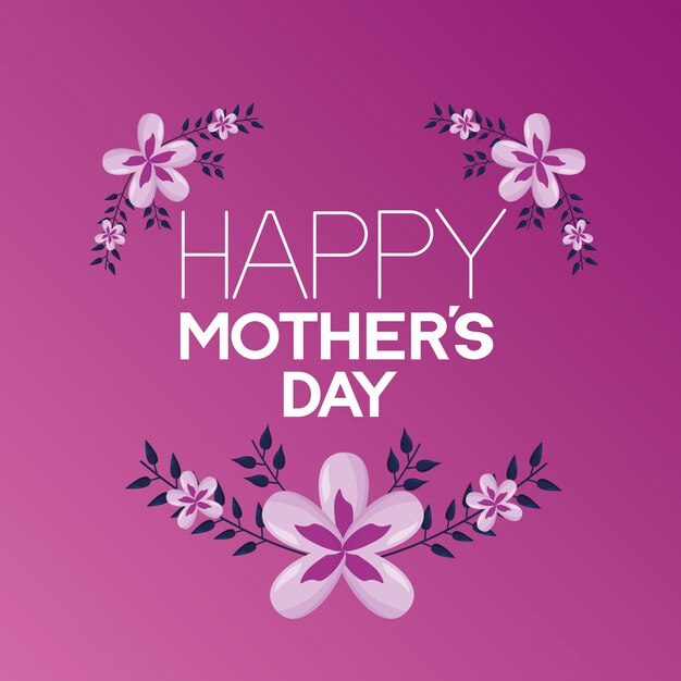 Happy mothers day greeting card