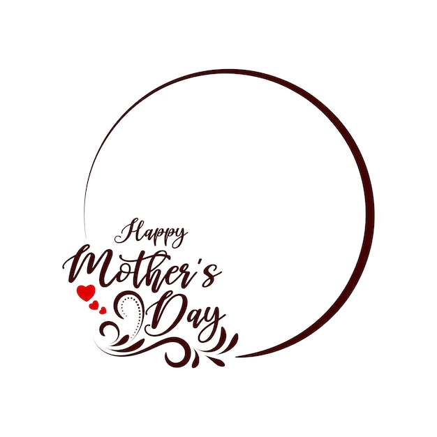Happy Mothers day modern text design decorative background