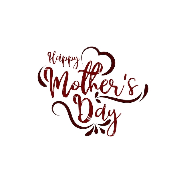 Happy Mothers day modern text design decorative background